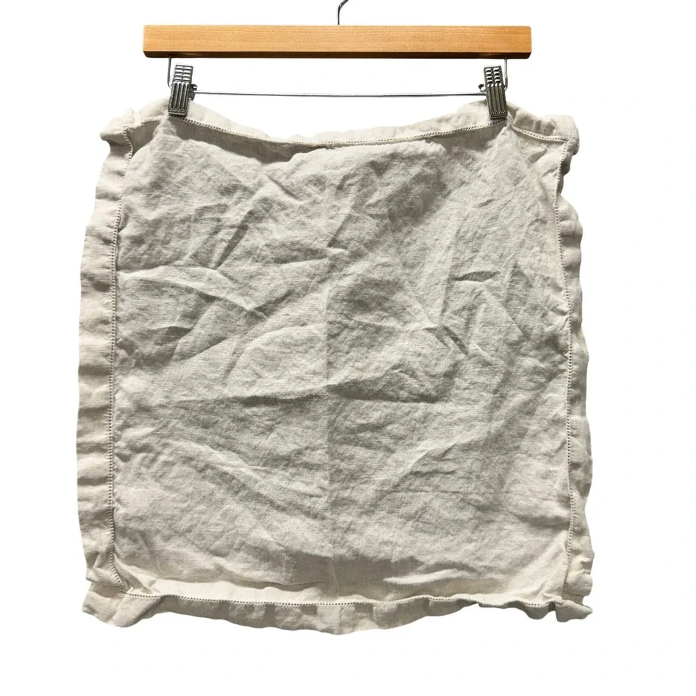 Pottery Barn Linen Napkins Set of‎ 4 Hemstitch Flax Tan Table Linens 20